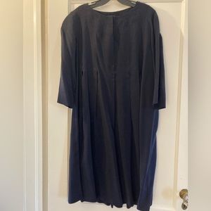 Cos midnight blue cupro (silk-like) dress